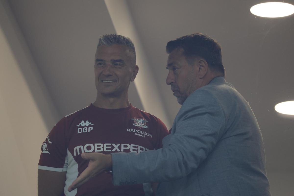 Mircea Rednic, Daniel Pancu, Horia Brenciu, Andi Moisescu și Gheorghe Hagi la Rapid - Universitatea Craiova
