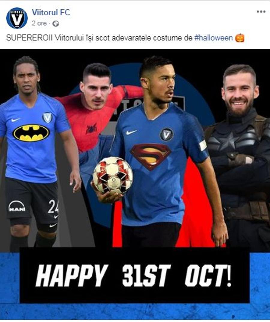 FOTO Supereroii lui Gheorghe Hagi » Viitorul sărbătorește Halloween-ul