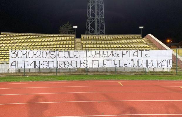 #COLECTIV. „Alt an scurs cu sufletele îndurerate” » Mesajul afișat în Liga 1, la 5 ani după incendiul din Colectiv
