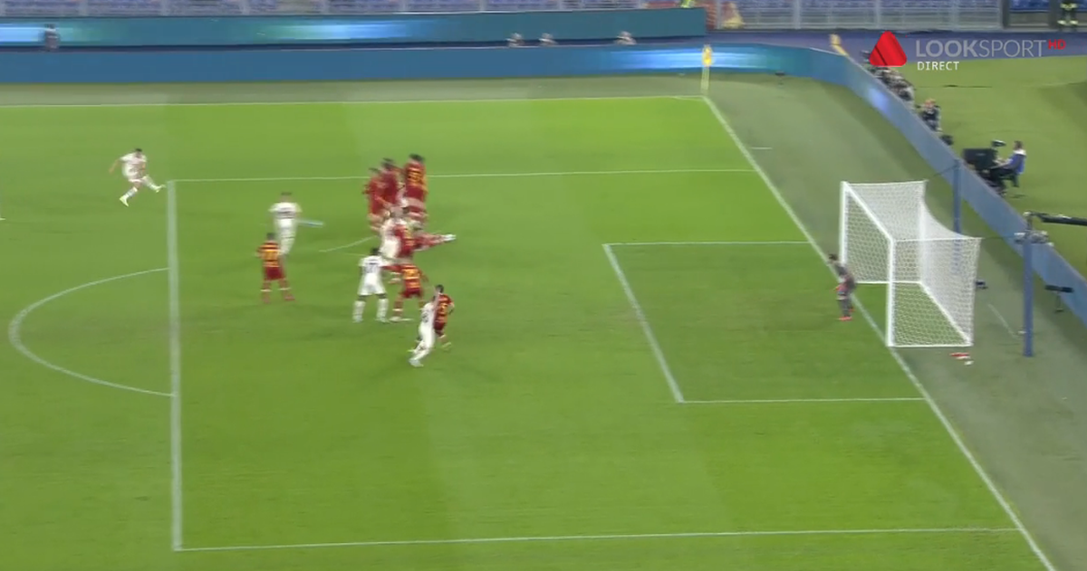 Zlatan Ibrahimovic, gol din lovitură liberă în AS Roma - AC Milan 0-2