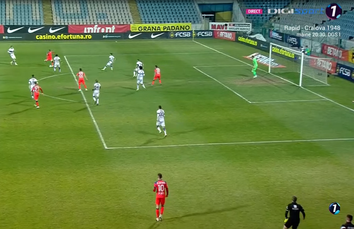 Octavian Popescu, gol în FCSB - FC Argeș