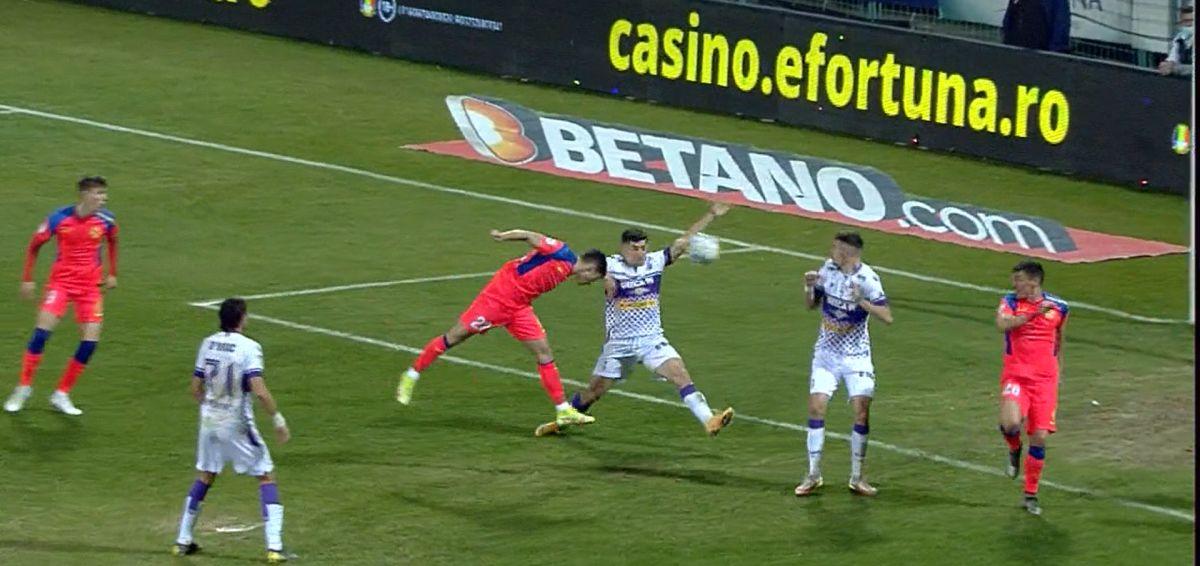 Greșeală de arbitraj în FCSB - FC Argeș: „Trebuia acordat penalty”