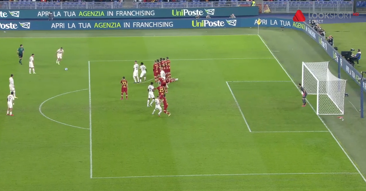Zlatan Ibrahimovic, gol din lovitură liberă în AS Roma - AC Milan 0-2