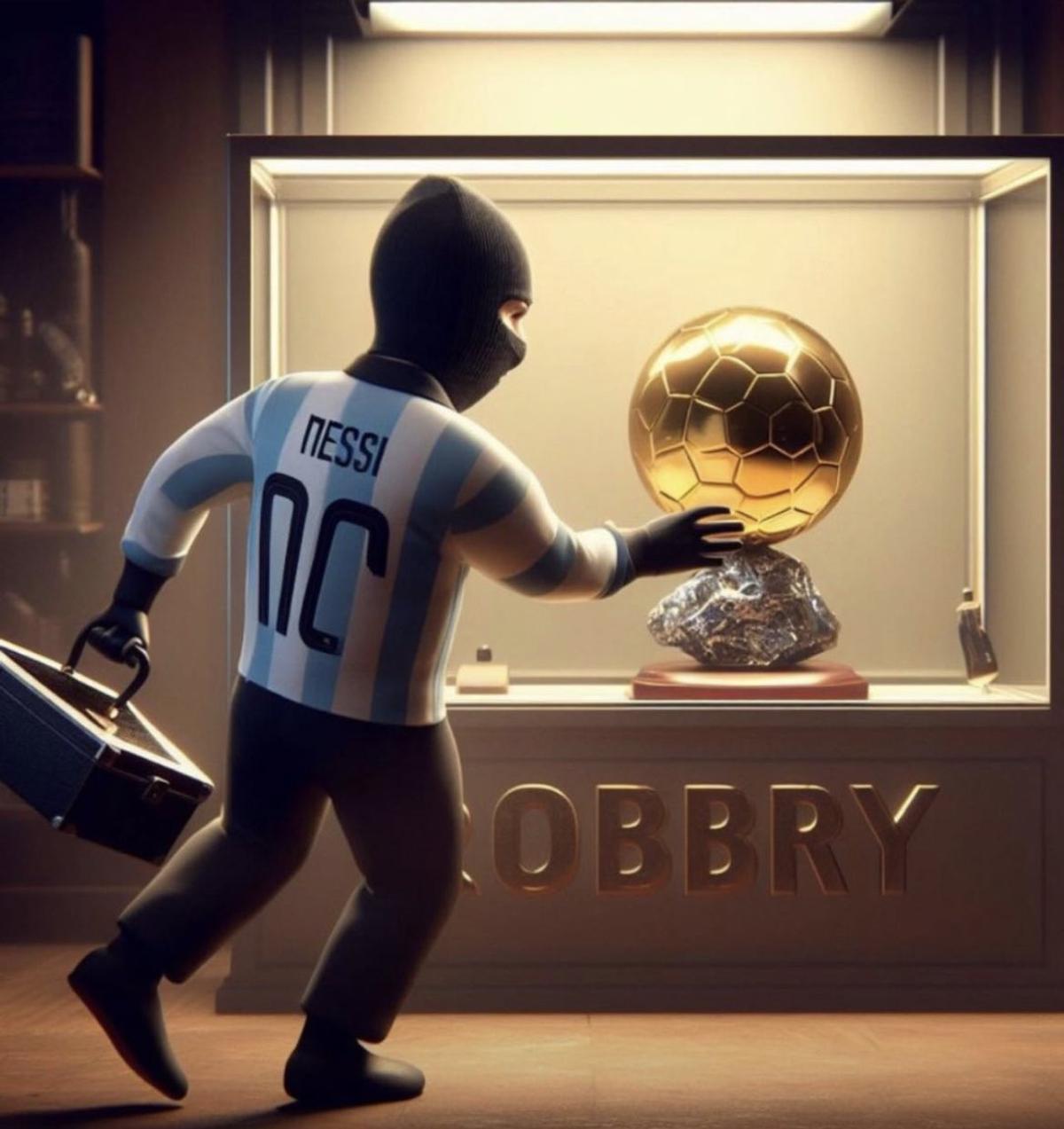 Balonul de Aur 2023 - Lionel Messi - meme