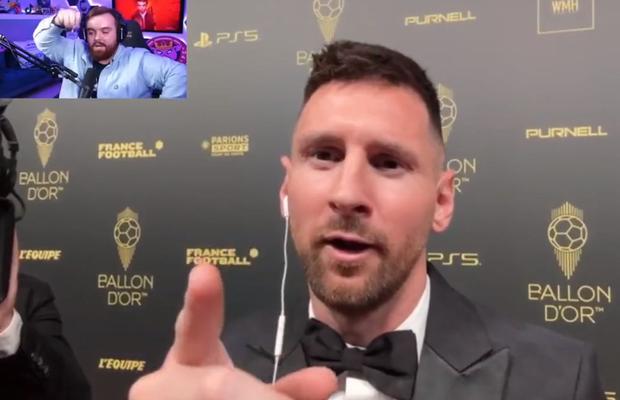 Messi i-a plătit-o în direct, imediat după ce a primit Balonul de Aur: „Acum schimbi subiectul? Ești un fiu de c***ă”