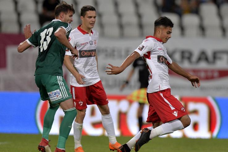 Gabriel Răducan, la singura apariție oficială în tricoul lui Dinamo / Sursă foto: Arhivă GSP
