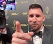 Lionel Messi, dialog spectaculos cu Ibai Llanos la gala Balonului de Aur 2023
