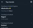 Trendurile pe twitter