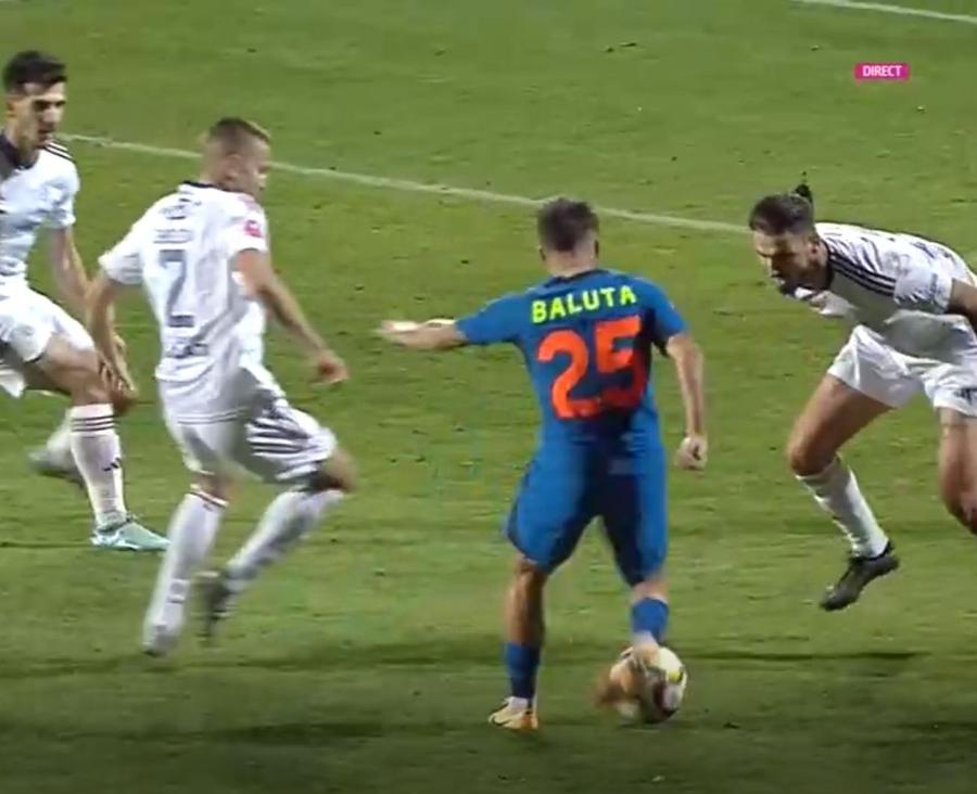 FOTO: Captură TV @Digi Sport 1 Oțelul o egalează pe FCSB în prelungiri, dar urmează scandalul » Fază controversată chiar înaintea golului decisiv! Clasamentul ACUM