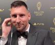 Lionel Messi, dialog spectaculos cu Ibai Llanos la gala Balonului de Aur 2023