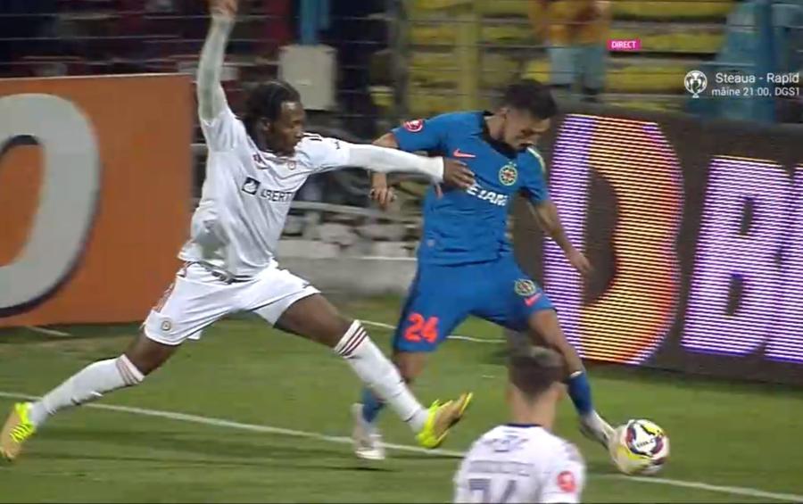FOTO: Captură TV @Digi Sport 1 MM Stoica l-a desființat acum o lună pe arbitrul care a greșit grav azi, împotriva FCSB: „Cum facem ca ăsta să nu mai arbitreze?”