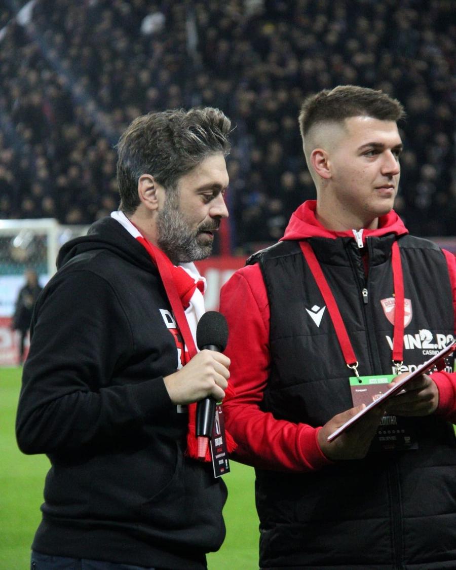 Ștefan Știucă (stânga), foto: Instagram Crainicul Știucă, ieșire publică după scandalul din Dinamo - FCSB: „Prea bună ca să nu fie spusă!”