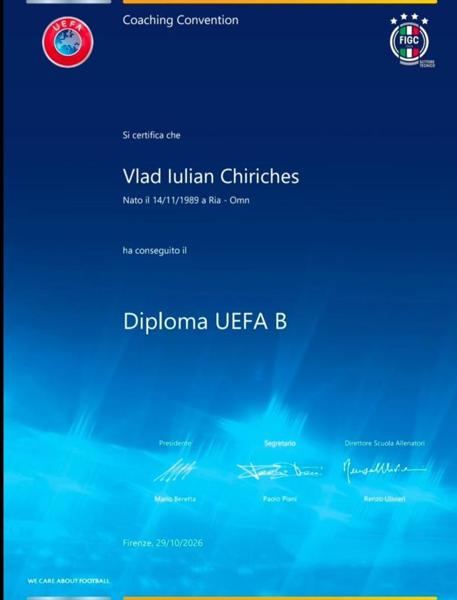 Vlad Chiricheș a făcut marele anunț chiar de lângă Roberto De Zerbi: „Sunt mândru! E doar începutul”