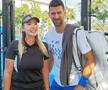 Ana Maria Gavrilovici, lângă liderul mondial Novak Djokovic