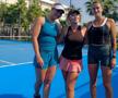Ana Maria Gavrilovici, flancată de Badosa și Sabalenka