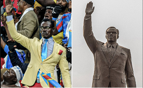 Kuka Muladinga, imitându-l pe fostul premier congolez Patrice Lumumba / Foto: X