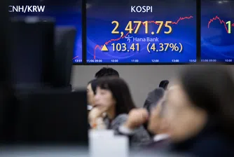 Индексът Kospi пада, но Bank of Korea обявява стъпки за стабилизиране на пазара