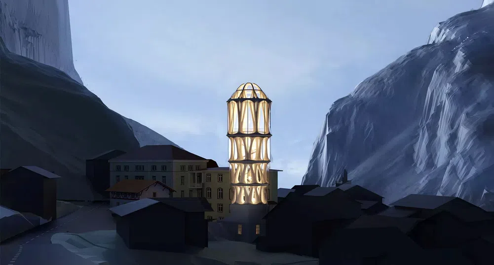 Фар на надеждата в изоставено село: Най-високата 3D кула в света