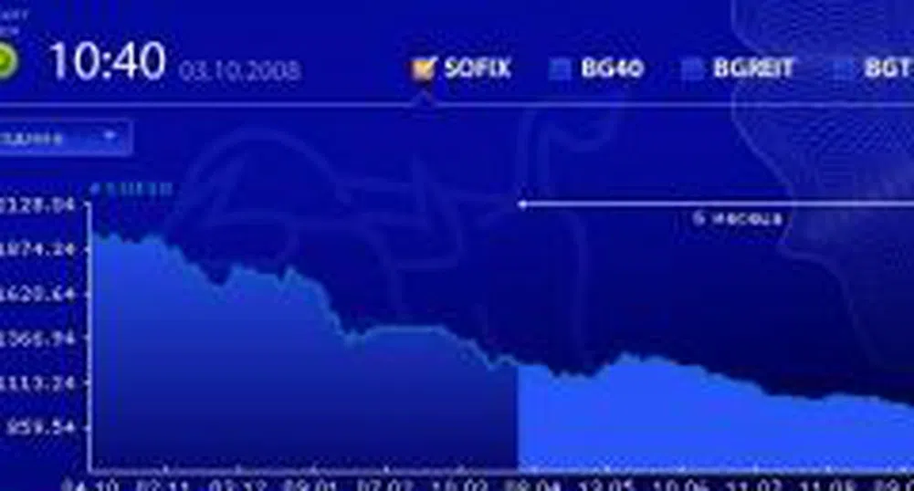 SOFIX падна до нива от юли 2005 г.