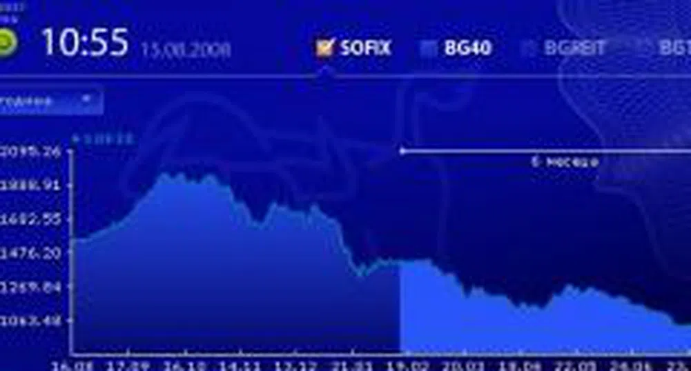 Индексите падат, прехвърлиха над 200 хил. акции на БАКБ