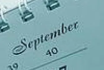 Business Calendar For The Week 10 - 16 September