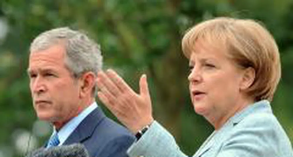 Ангела Меркел и Джордж Буш обсъдиха ситуацията в Иран и Афганистан