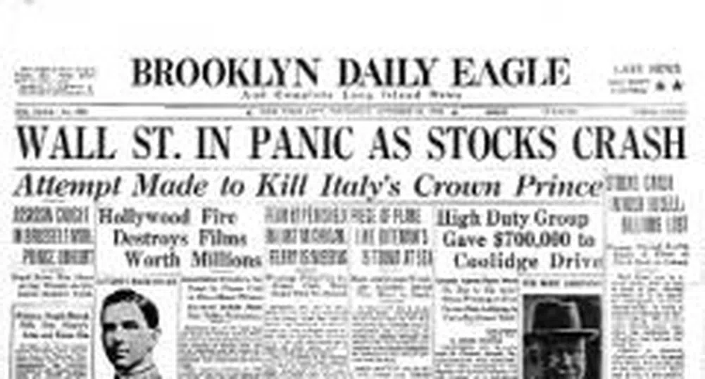 Десетте най-големи краха на борсата в историята на САЩ