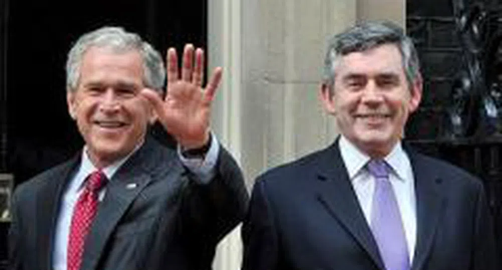 Джордж Буш ще разговаря днес с британския премиер Гордън Браун