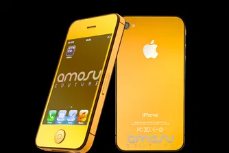 Златен iPhone 4S от AmosuCouture