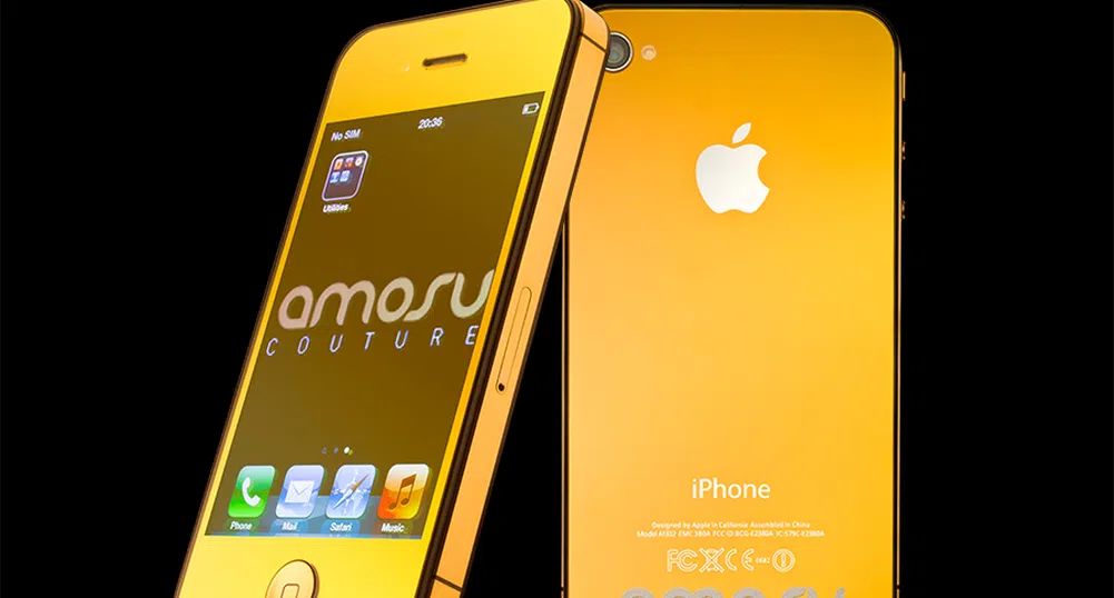 Златен iPhone 4S от AmosuCouture