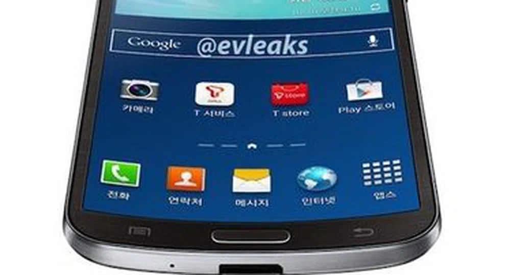 Samsung представи първия заоблен смартфон