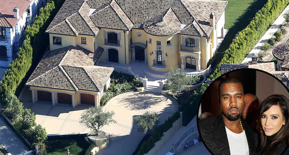 В имението на Ким Кардашиян и Кание Уест за 11 млн. долара