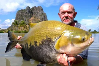 Тайнствено тайландско езеро е дом на най-огромните риби в света