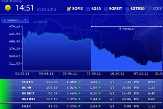 BG40 е единственият губещ индекс на БФБ през януари