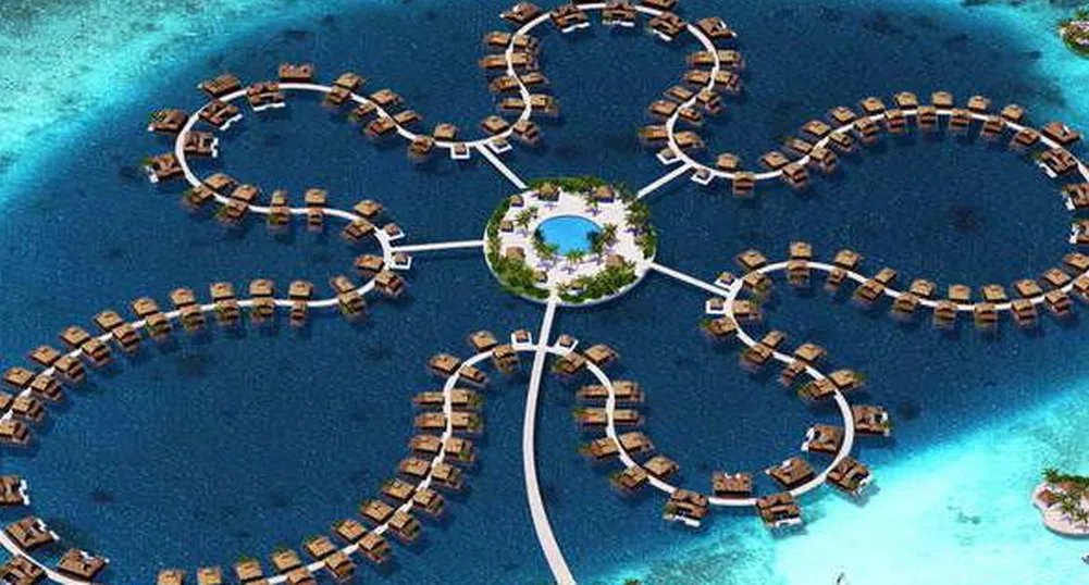 На Малдивите строят остров във формата на цвете