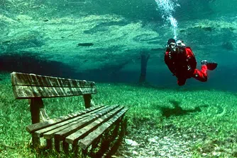 Зеленото езеро – най-уникалният подводен пейзаж