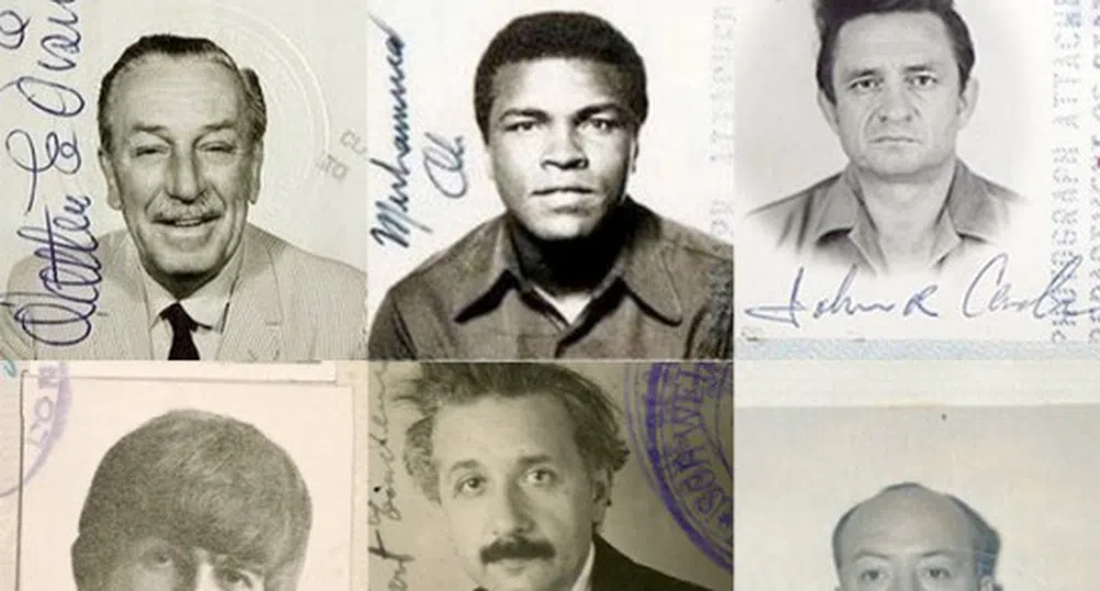 Как изглеждат в паспортите си най-известните личности на 20 век