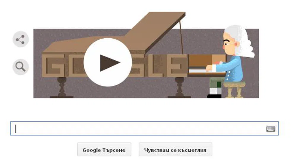 Google с doodle за Бартоломео Кристофори, изобретателя на пианото