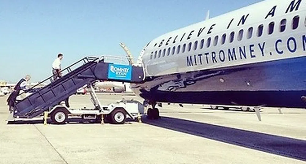Самолетите на Ромни, Райън и Байдън почти блокираха летище в Охайо