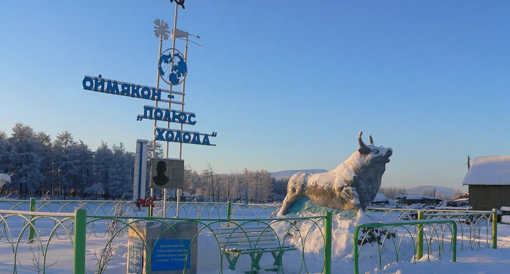 Няколко снимки от най-студеното място в света