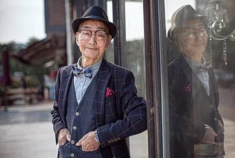 Внук превърна 85-годишния си дядо в модна икона