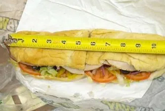 Критикуват Subway, сандвичите били по-малки