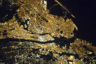 Градовете нощем, видени от Космоса