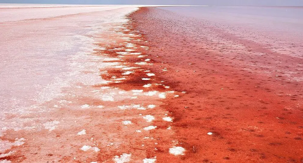 Кървавочервеното езеро Туз в Турция