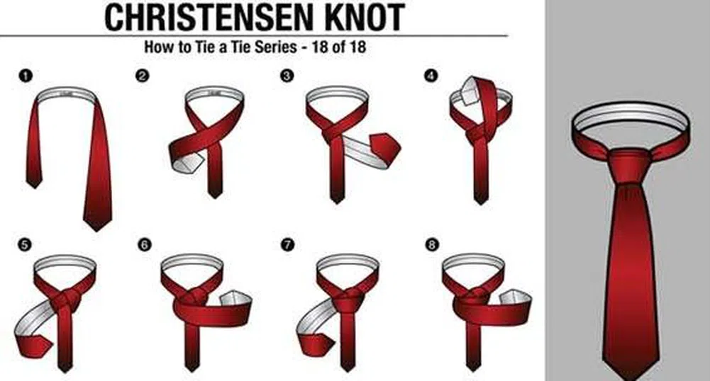 18 възли за вратовръзка и точни инструкции как да ги вържете