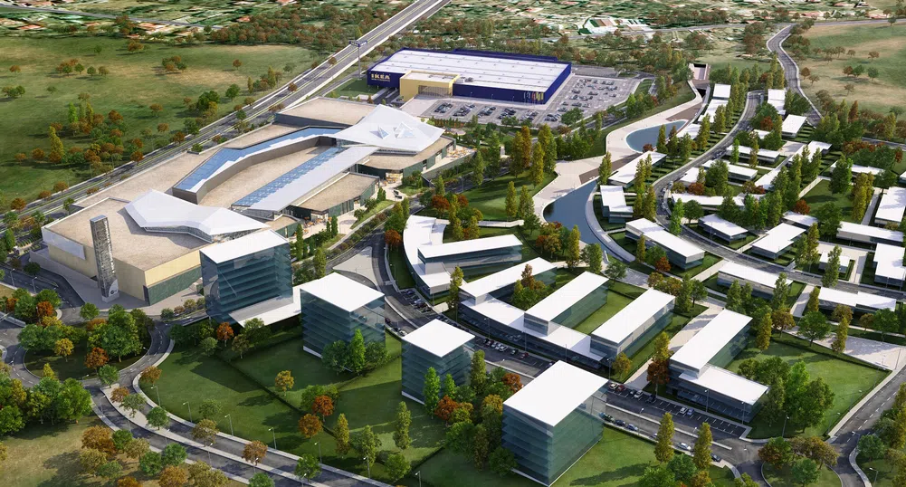 Строят мол, офис сгради и жилищна зона до Ikea