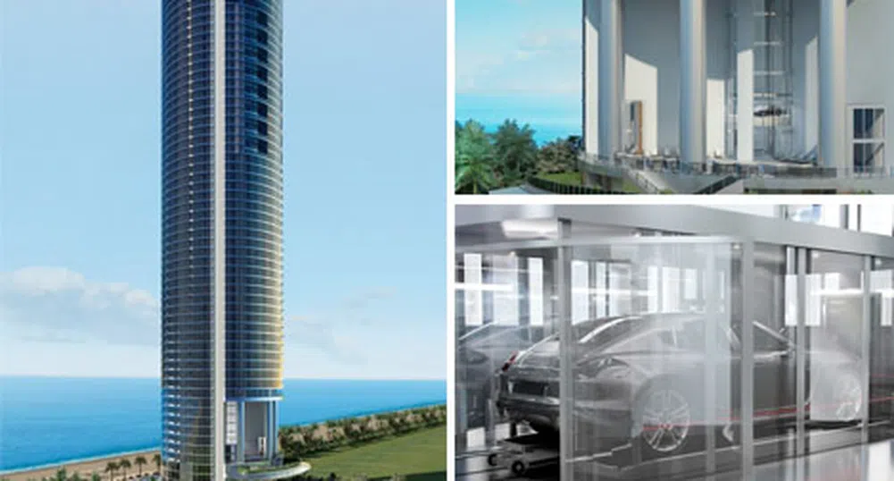 Сграда за милиардери: луксозна кула с асансьори за колите