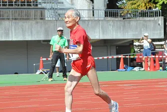 103-годишен японски спринтьор предизвика Юсейн Болт