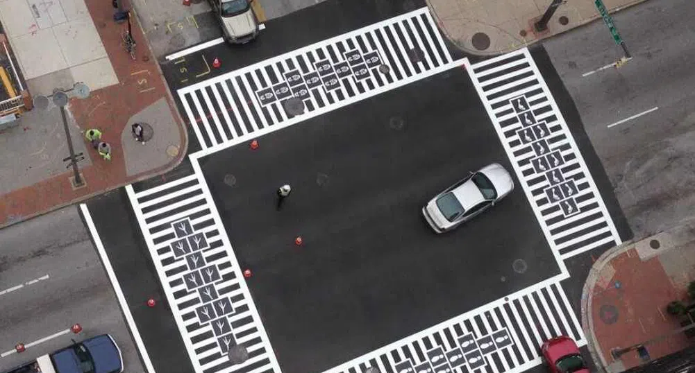 Най-забавните пешеходни пътеки са в Балтимор