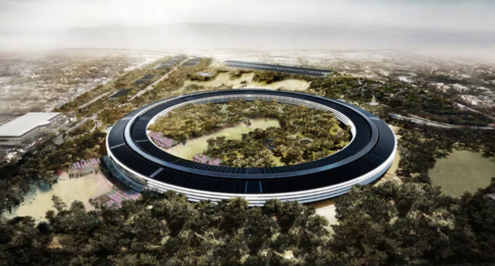 Нови снимки на сградата-космически кораб на Apple